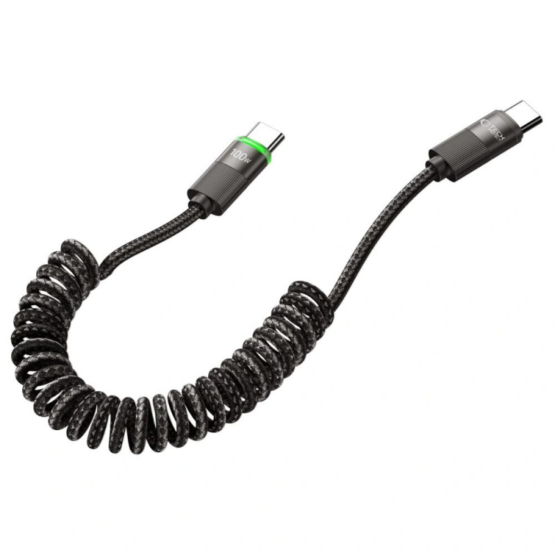 Tech-Protect UB20T Ultraboost USB-C / USB-C kabelis PD100W/5A, 180 cm, melns