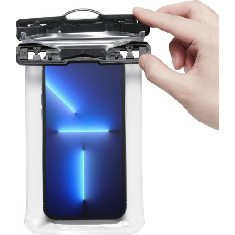 Spigen A601 Aqua Shield universālais ūdensizturīgais futrālis, Crystal Clear