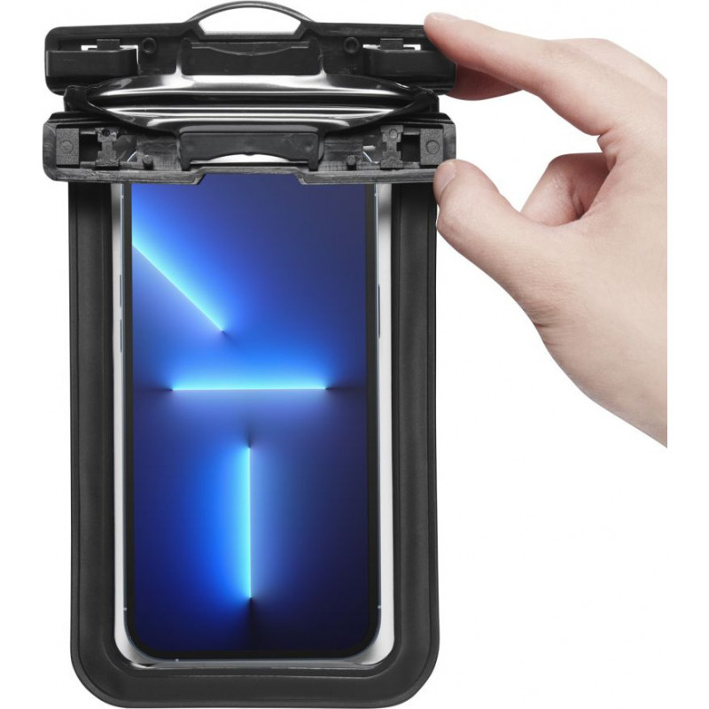 Spigen A601 Aqua Shield universālais ūdensnecaurlaidīgais futrālis (2 gab.), melns