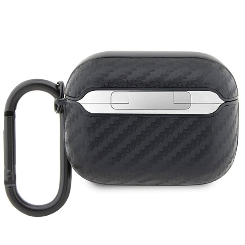 BMW BMAPWMPUCA2 Carbon Double Metal Logo vāciņš Apple AirPods Pro, melns