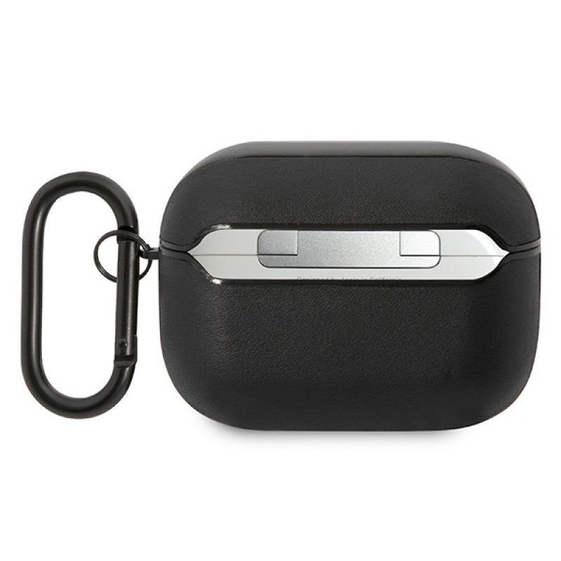 Mercedes-AMG AMAPSLWK Apple AirPods Pro vāciņš AMG Leather Big Logo, melns