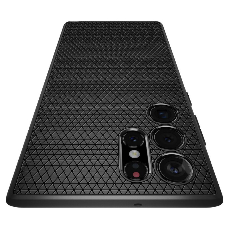 Spigen Liquid Air Samsung Galaxy S22 Ultra vāciņš, matēti melns