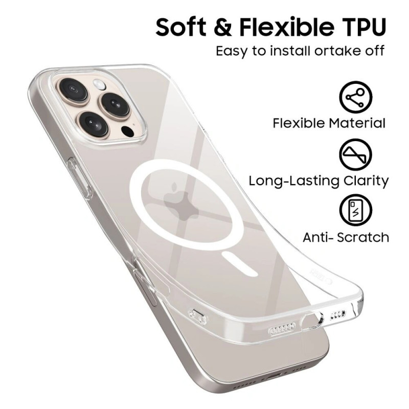 Tech-Protect Flexair MagSafe vāciņš Apple iPhone 16 Pro Max, caurspīdīgs
