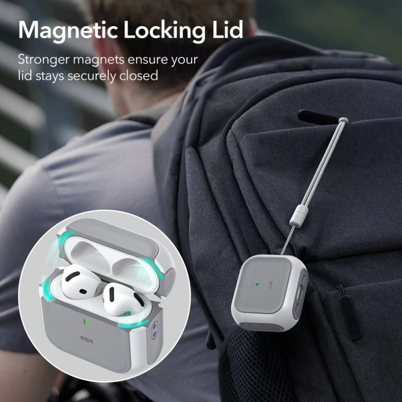 ESR Orbit HaloLock MagSafe vāciņš Apple AirPods 4, balts