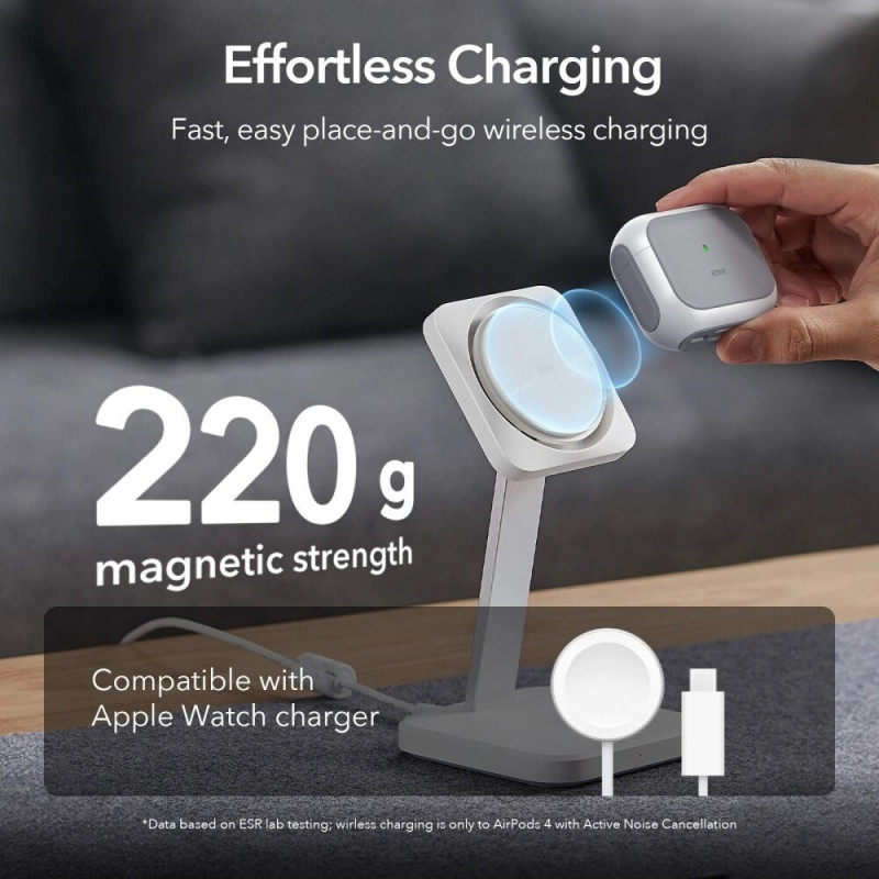 ESR Orbit HaloLock MagSafe vāciņš Apple AirPods 4, balts