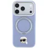 Karl Lagerfeld ar Ring Stand 360 Karl Head Pin MagSafe vāciņš Apple iPhone 18 Pro Max / 17 Pro Max, gaiši zils (KF003238)