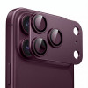 Tech-Protect Camfull Fit+ Apple iPhone 18 Pro kameras objektīva aizsargs, Burgundy