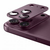 Tech-Protect Camfull Fit+ Apple iPhone 18 Pro kameras objektīva aizsargs, Burgundy
