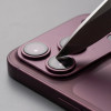 Tech-Protect Camfull Fit+ Apple iPhone 18 Pro kameras objektīva aizsargs, Burgundy