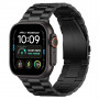 Tech-Protect Stainless THP6099 Apple Watch 8 / 9 / 10 / 11 / 12 / SE / Ultra 44/45/46/49 mm nerūsējošā tērauda aproce, melna