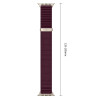 Tech-Protect Nylonloop Apple Watch 8 / 9 / 10 / 11 / 12 / SE / Ultra 44/45/46/49 mm pulksteņa siksniņa, Deep Burgundy