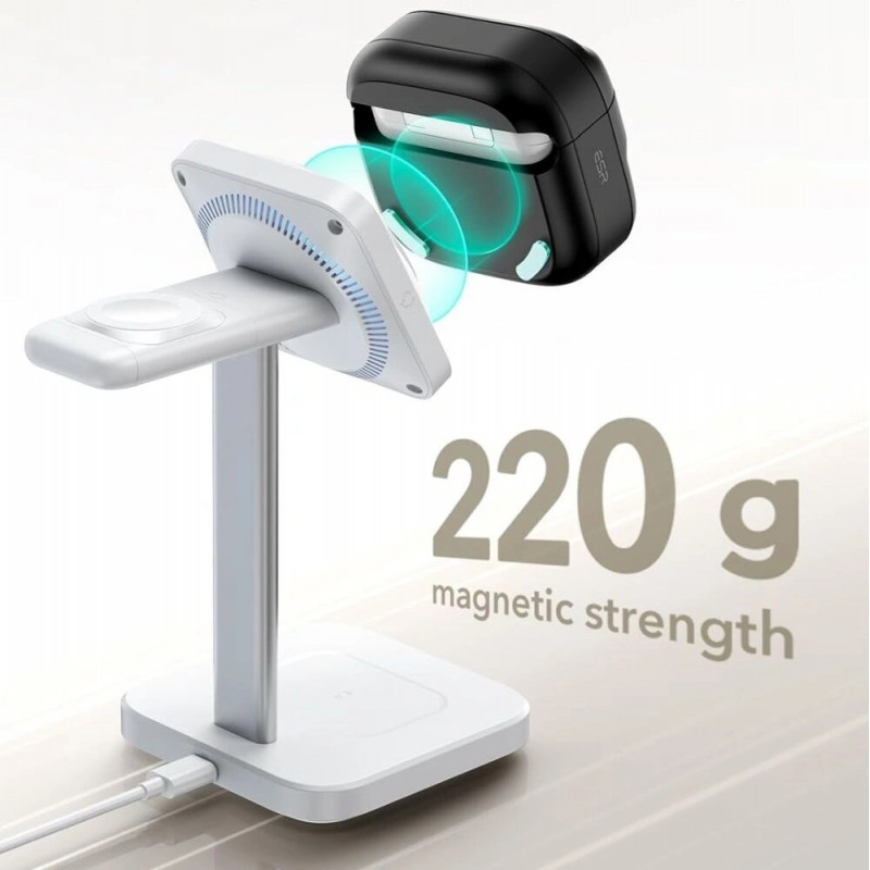 ESR Pulse HaloLock MagSafe futrālis Apple AirPods 4, melns