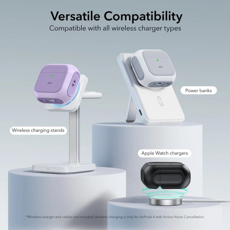 ESR Orbit HaloLock MagSafe futrālis Apple AirPods 4, purpura