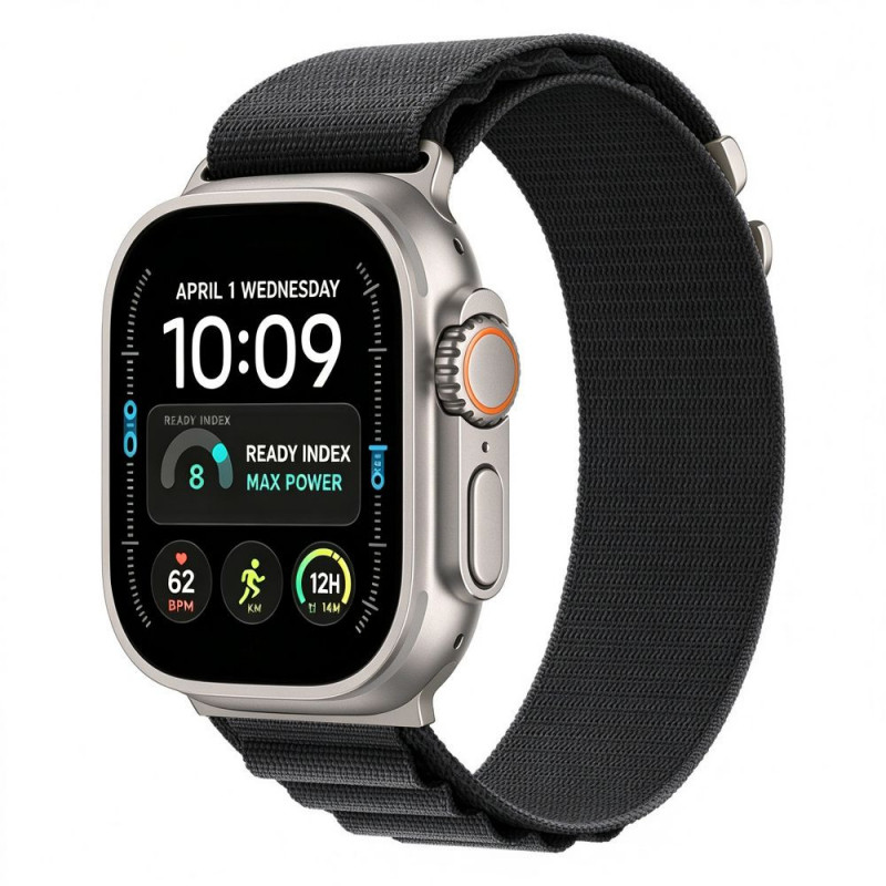 Tech-Protect Nylon Pro Apple Watch 8 / 9 / 10 / 11 / 12 / SE / Ultra 44/45/46/49 mm pulksteņa siksna, melna
