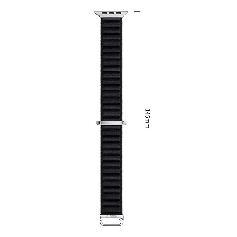 Tech-Protect Nylon Pro Apple Watch 8 / 9 / 10 / 11 / 12 / SE / Ultra 44/45/46/49 mm pulksteņa siksna, melna