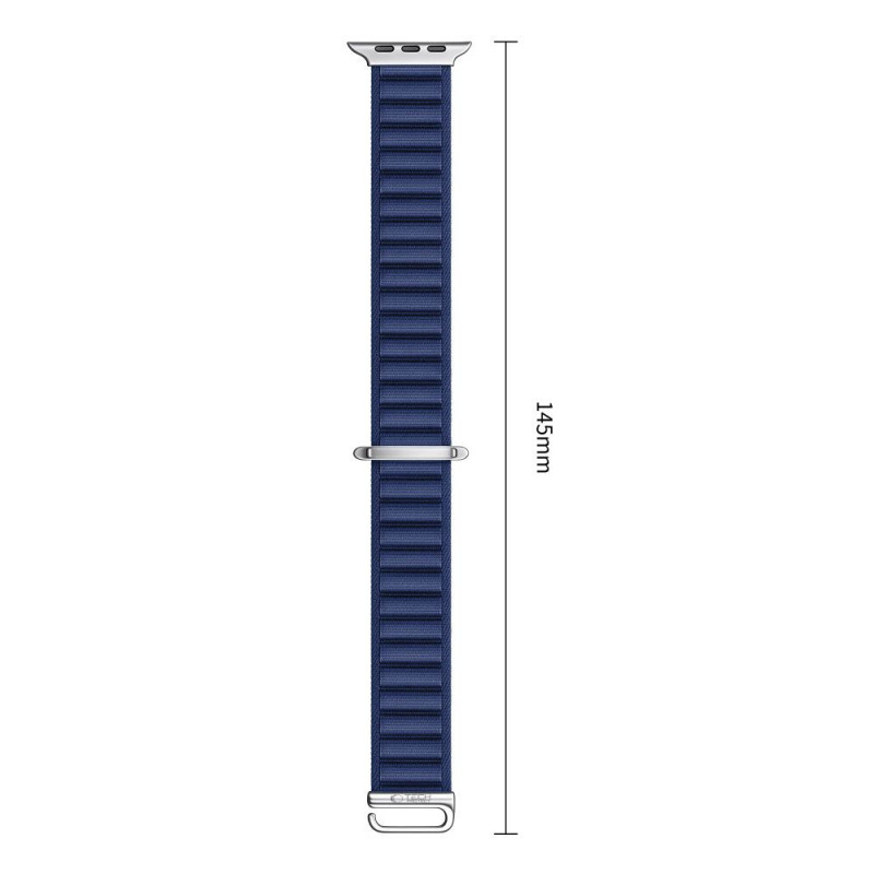 Tech-Protect Nylon Pro Apple Watch 8 / 9 / 10 / 11 / 12 / SE / Ultra 44/45/46/49 mm pulksteņa siksniņa, Navy Blue