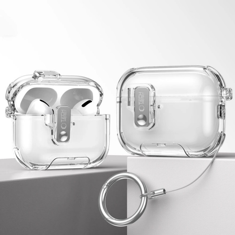 Tech-Protect Bounce Pro Apple AirPods Pro 3 uzlādes futrāļa pārvalks, Matcha Green
