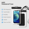 Spigen A601 universālais ūdensnecaurlaidīgais futrālis (2 gab.), Crystal Clear
