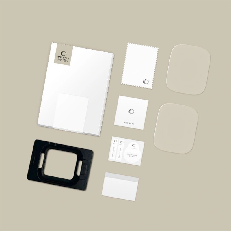 Tech-Protect Supreme Set+ Apple Watch 4 / 5 / 6 / SE 1 / 2 / 3 44 mm hidrogēla ekrāna aizsargplēve, caurspīdīga (2 gab.)