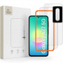 Tech-Protect Easy Set+ Samsung Galaxy A27 5G caurspīdīga rūdīta stikla ekrāna un objektīva aizsargu komplekts (3 gab.)