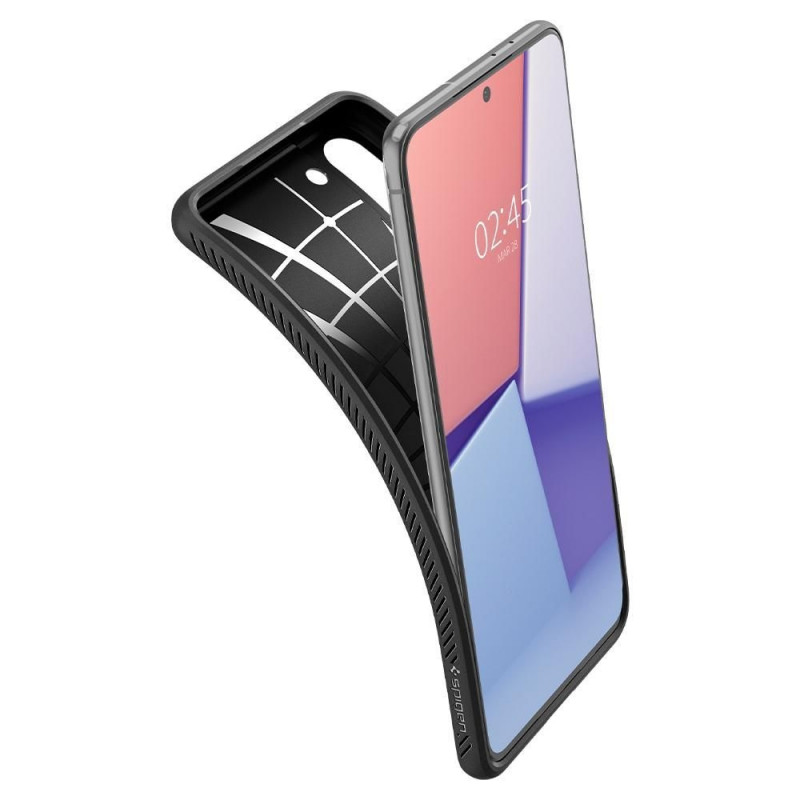 Spigen Liquid Air vāciņš Samsung Galaxy S21, matēti melns