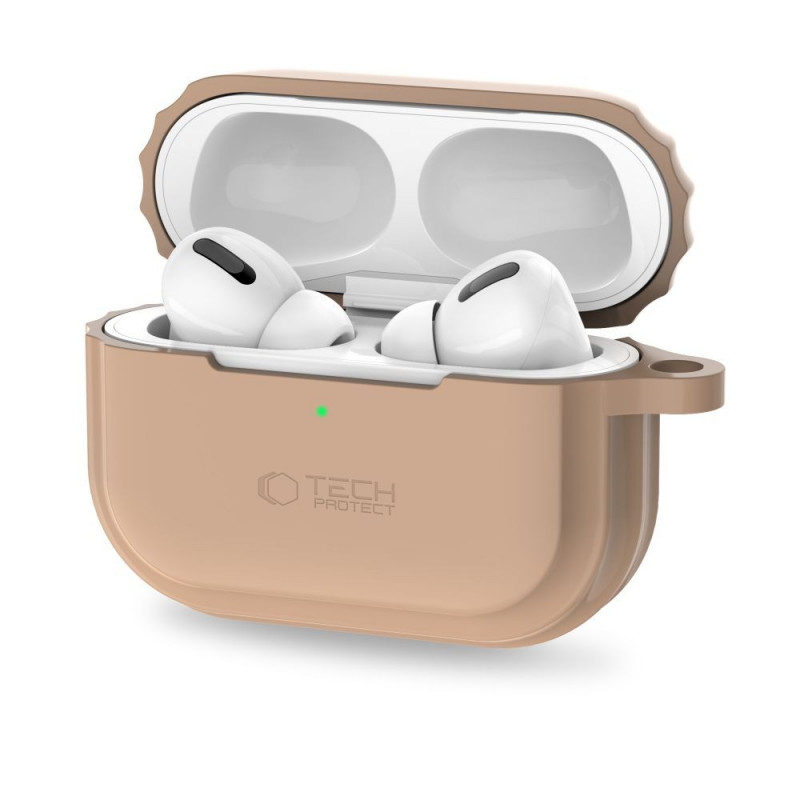 Tech-Protect Silicone Rope futrālis Apple AirPods Pro 1 / 2, Cafe Latte