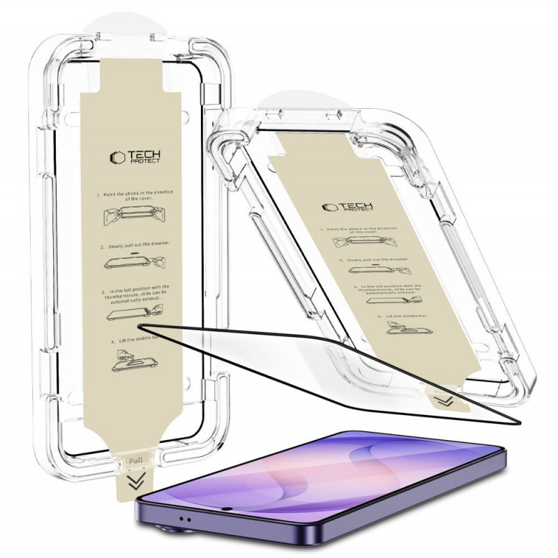 Tech-Protect Quick Set AR+ pretatstarojošs stikls Samsung Galaxy S26 Ultra, melns