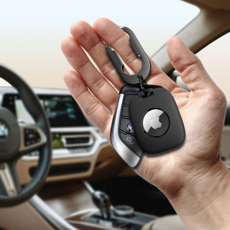 Tech-Protect Velar maciņš Apple AirTag 1 / 2, melns