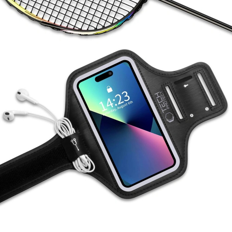 Tech-Protect M4 universālais sporta apsaitis, melns