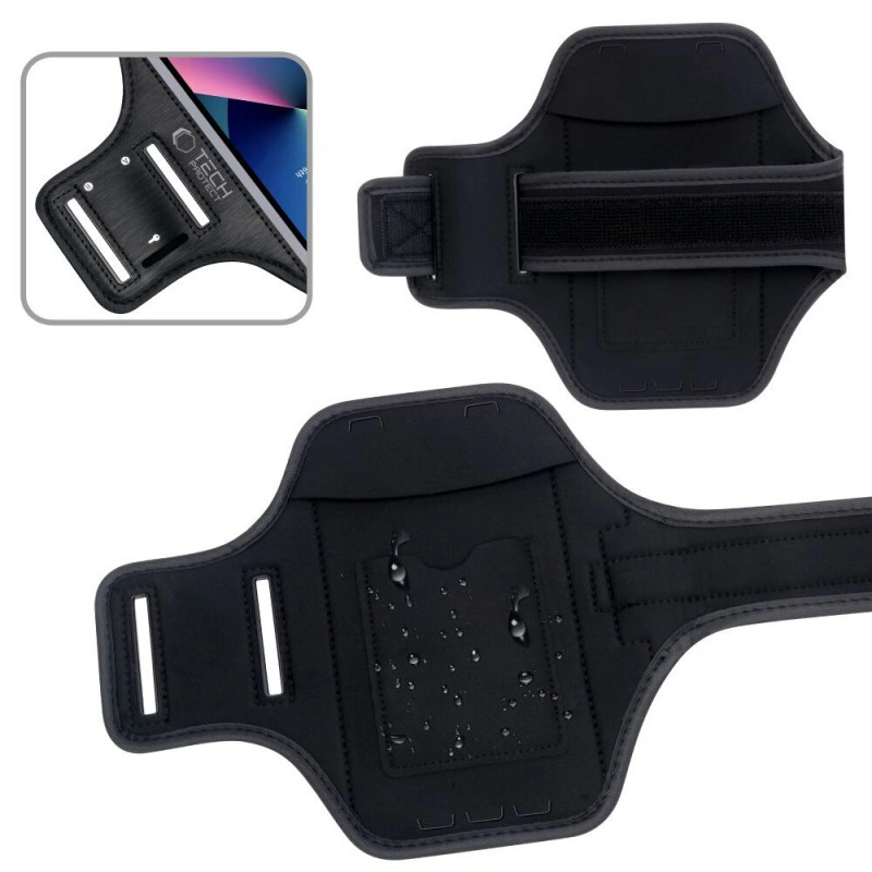Tech-Protect M4 universālais sporta apsaitis, melns