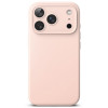 Ringke silikona magnētiskais MagSafe futrālis Apple iPhone 18 Pro, Pink Sand