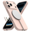 Ringke silikona magnētiskais MagSafe futrālis Apple iPhone 18 Pro, Pink Sand