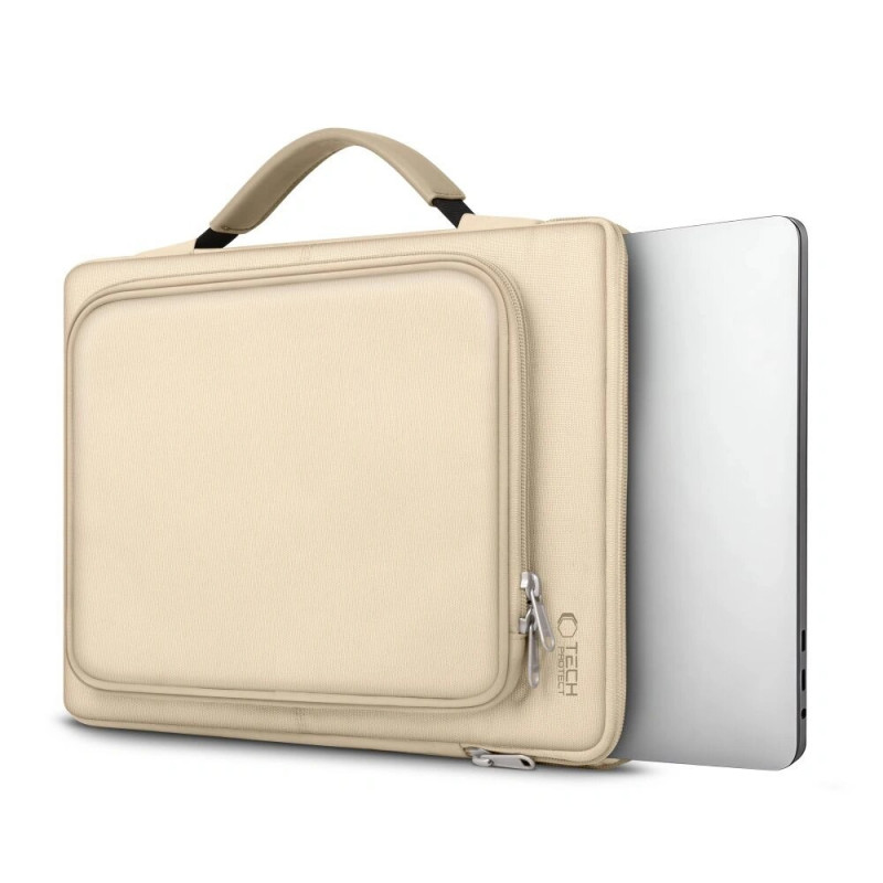 Tech-Protect Basic Bag klēpjdatora soma 13-14", Desert Beige