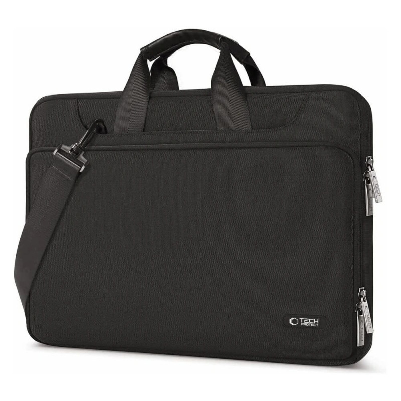 Tech-Protect PocketBag portatīvā datora soma 15-16 collas, melna