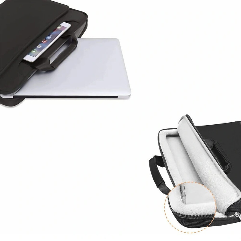 Tech-Protect PocketBag portatīvā datora soma 15-16 collas, melna