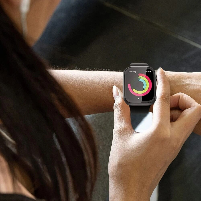 Tech-Protect Defense360 korpuss Apple Watch 10 / 11 46 mm, melns/oranžs
