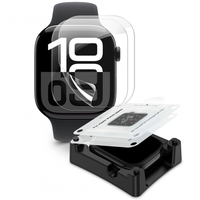 Tech-Protect Supreme Set hidrogēla plēve Apple Watch 10 / 11 42 mm, caurspīdīga (2 gab.)