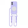 Tech-Protect Magnecklace MagSafe vāciņš ar auklu Apple iPhone 16, purpura