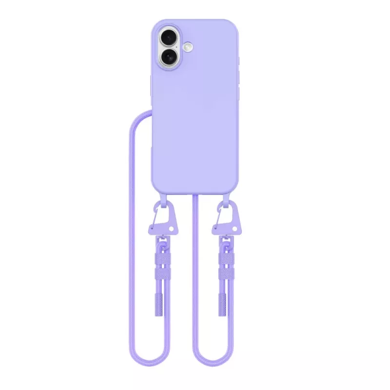Tech-Protect Magnecklace MagSafe vāciņš ar auklu Apple iPhone 16, purpura