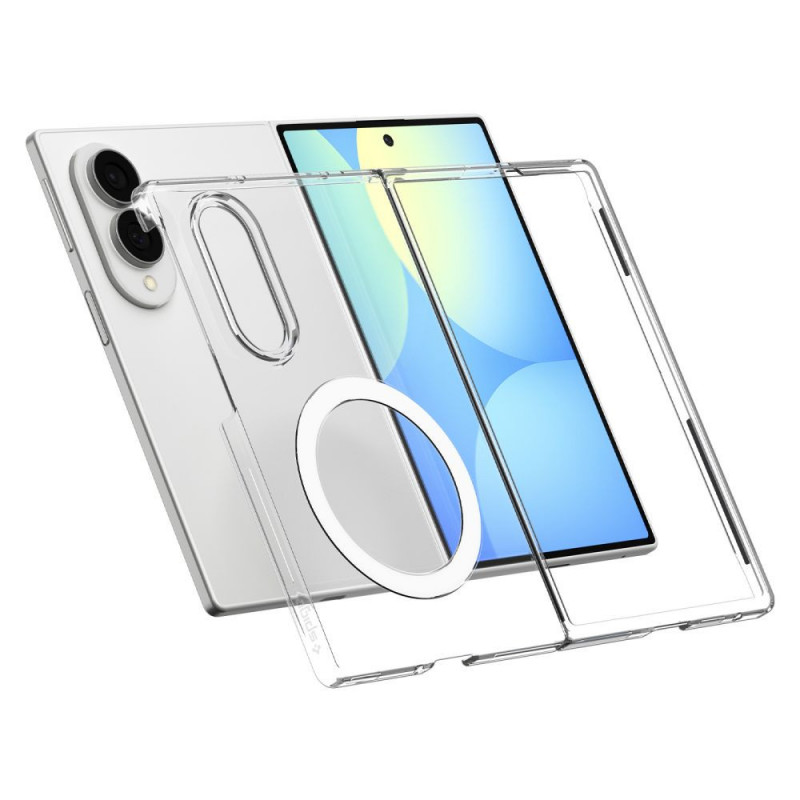 Spigen AirSkin MagSafe vāciņš Samsung Galaxy Z Fold 8, caurspīdīgs/balts