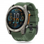 Tech-Protect silikona siksniņa Garmin Fenix 5S / 5S Plus / 6S / 6S Pro / 7S / 8 (43 mm), Military Green