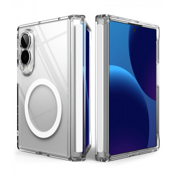 Ringke Fusion Flap Magnetic MagSafe vāciņš Samsung Galaxy Z Fold 8, caurspīdīgs