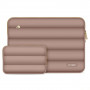 Tech-Protect Puffy portatīvā datora 13-14" maciņš ar piederumu somiņu, Walnut