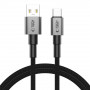 Tech-Protect Ultraboost DNA USB-A / USB-C kabelis 15W/3A 100 cm, Iron Grey