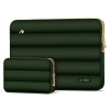 Tech-Protect Puffy portatīvā datora 15-16" maciņš ar piederumu somiņu, Army Green