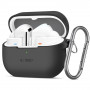 Tech-Protect silikona maciņš ar āķi Samsung Galaxy Buds 3 / 3 Pro, melns
