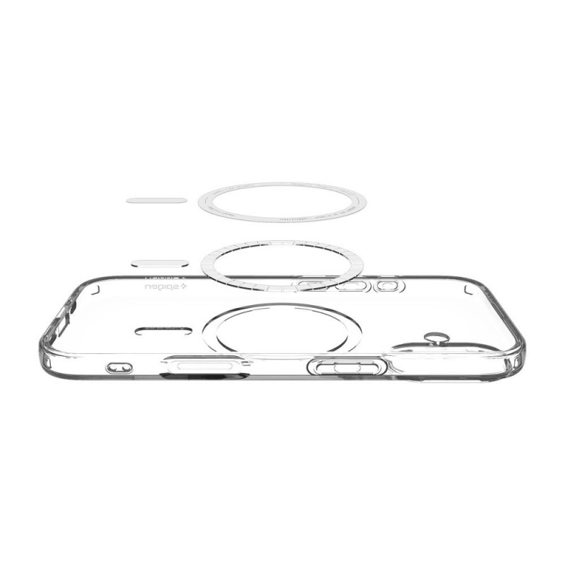 Spigen Liquid Crystal Mag MagSafe vāciņš Apple iPhone 17, caurspīdīgs/balts