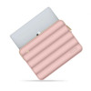 Tech-Protect Puffy portatīvā datora 13-14" maciņš ar piederumu somiņu, Dusty Rose