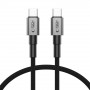 Tech-Protect Ultraboost DNA USB-C / USB-C kabelis PD60W/3A 25 cm, Iron Grey