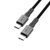 Tech-Protect Ultraboost DNA USB-C / USB-C kabelis PD60W/3A 25 cm, Iron Grey